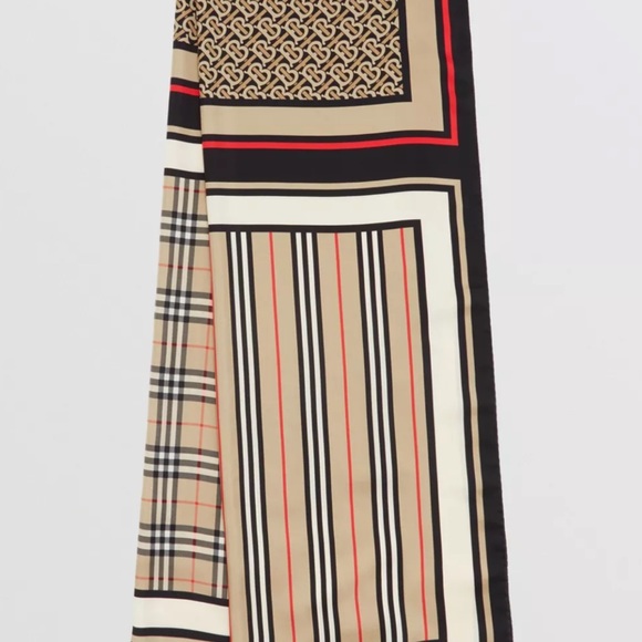 BURBERRY Montage SILK SCARF - Picture 2 of 9